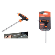 Trade Shop - Chiave Brugola T Trapezoidale Punta Stella T20x100mm Impugnatura Ergonomica 91804 -