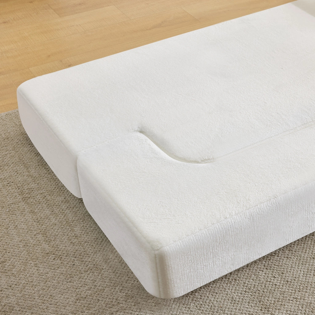 DIVANO LETTO 2 posti 31x31x110 cm Bianco crema in foam, senza montaggio