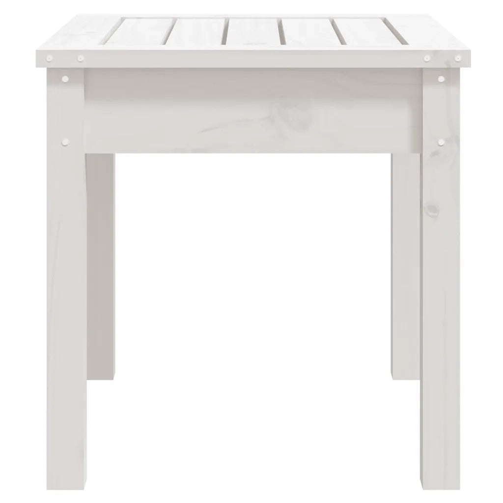 Panchina da Giardino | Panca da Giardino Bianca 50x44x45 cm Legno Massello di Pino