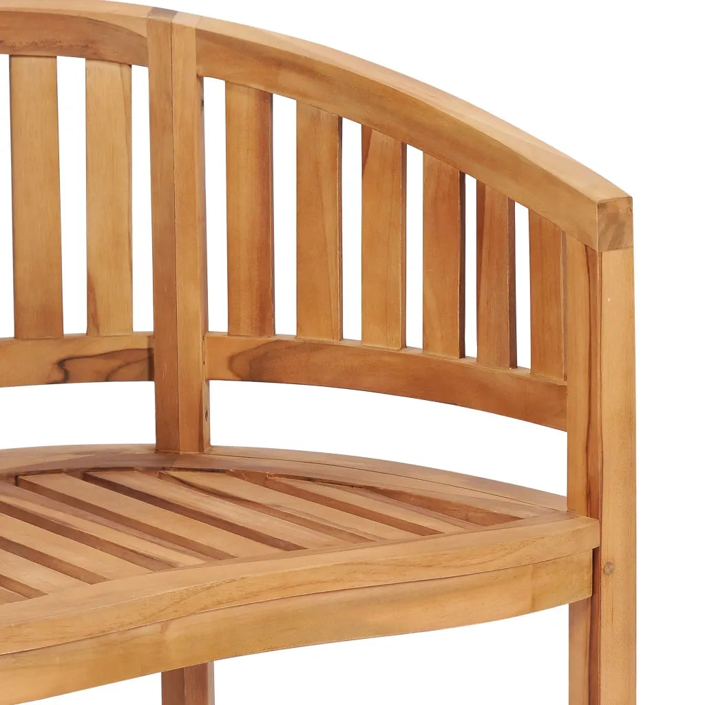 Set Salotto da Giardino 5 pz Design Curvo in Massello di Teak 3059964