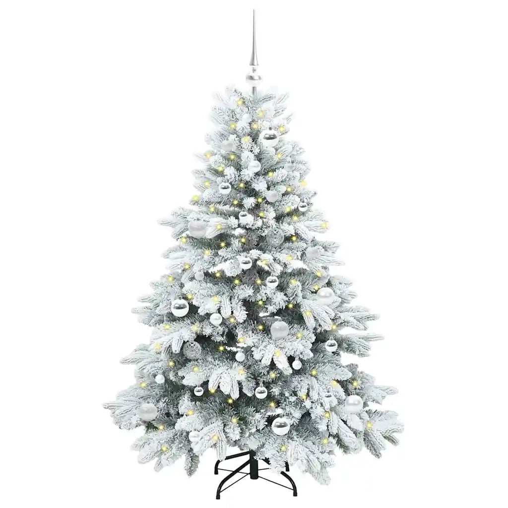 Albero di Natale artificiale con 150 LED Bianco 150 cm PE e PVC 3397606
