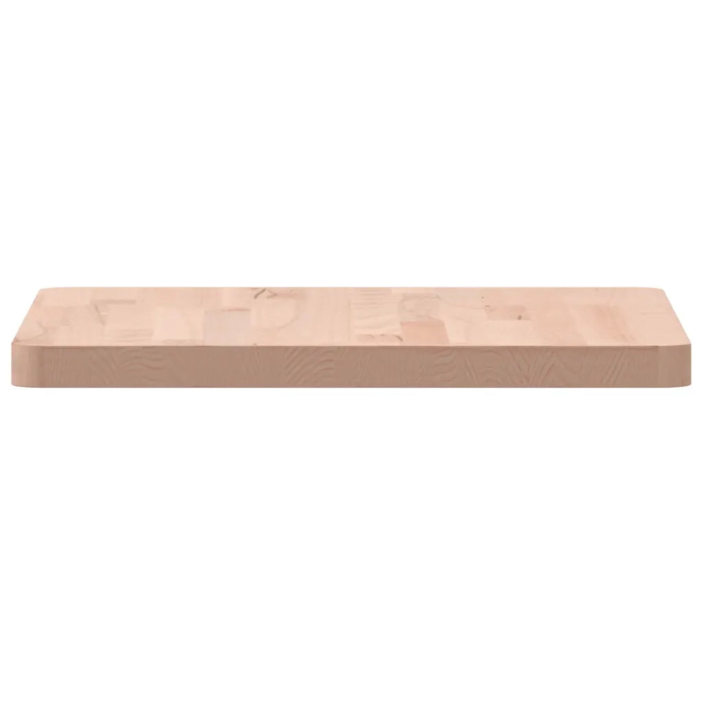 Piano per Tavolo | Superficie Tavolo | Piano Scrivania 40x40x2,5 cm Quadrato Legno Massello di Faggio