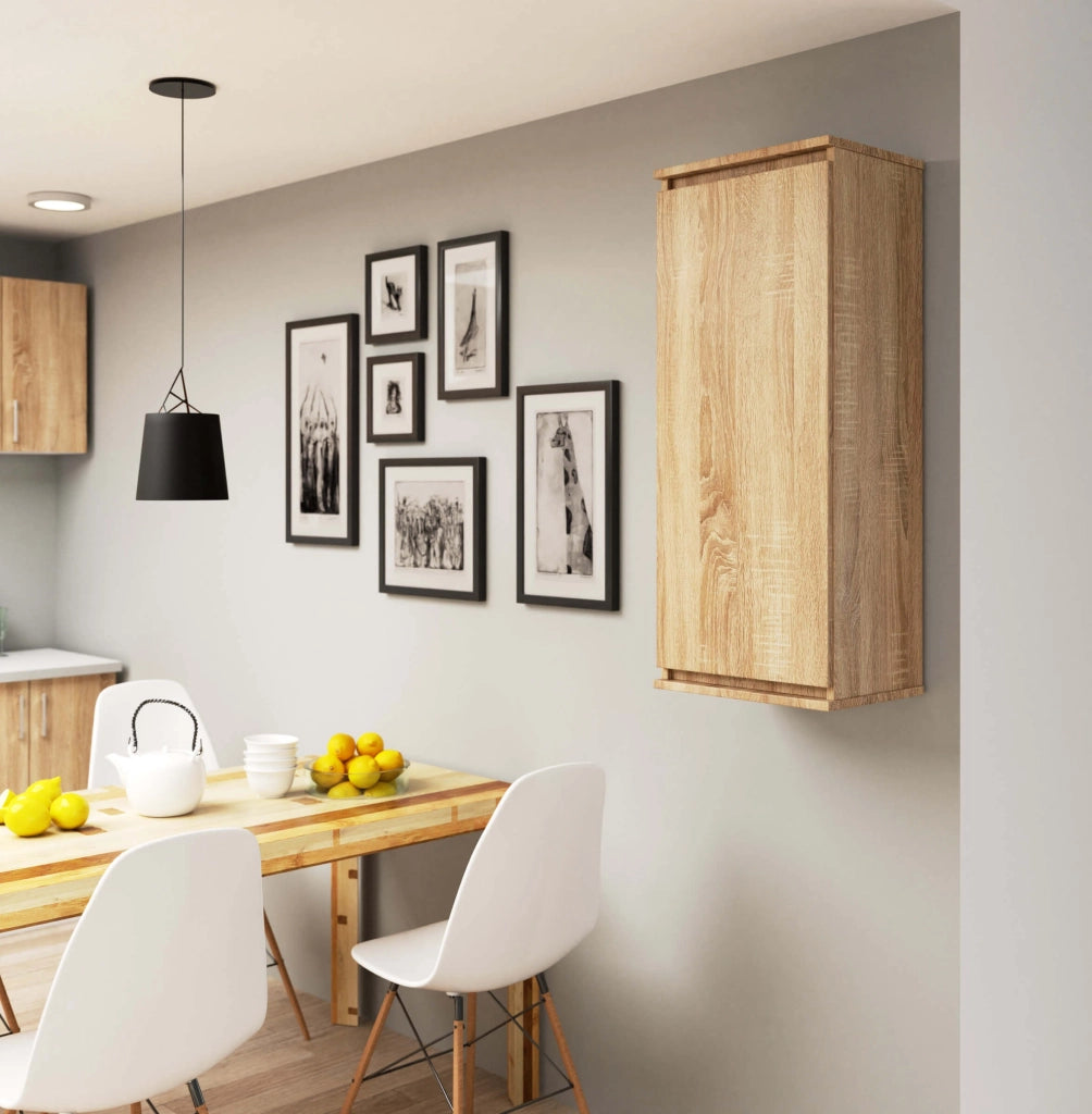 Armadietto a parete con ante strette AKORD W40 Sonoma Quercia 40 cm 1 anta 40x30x99 cm