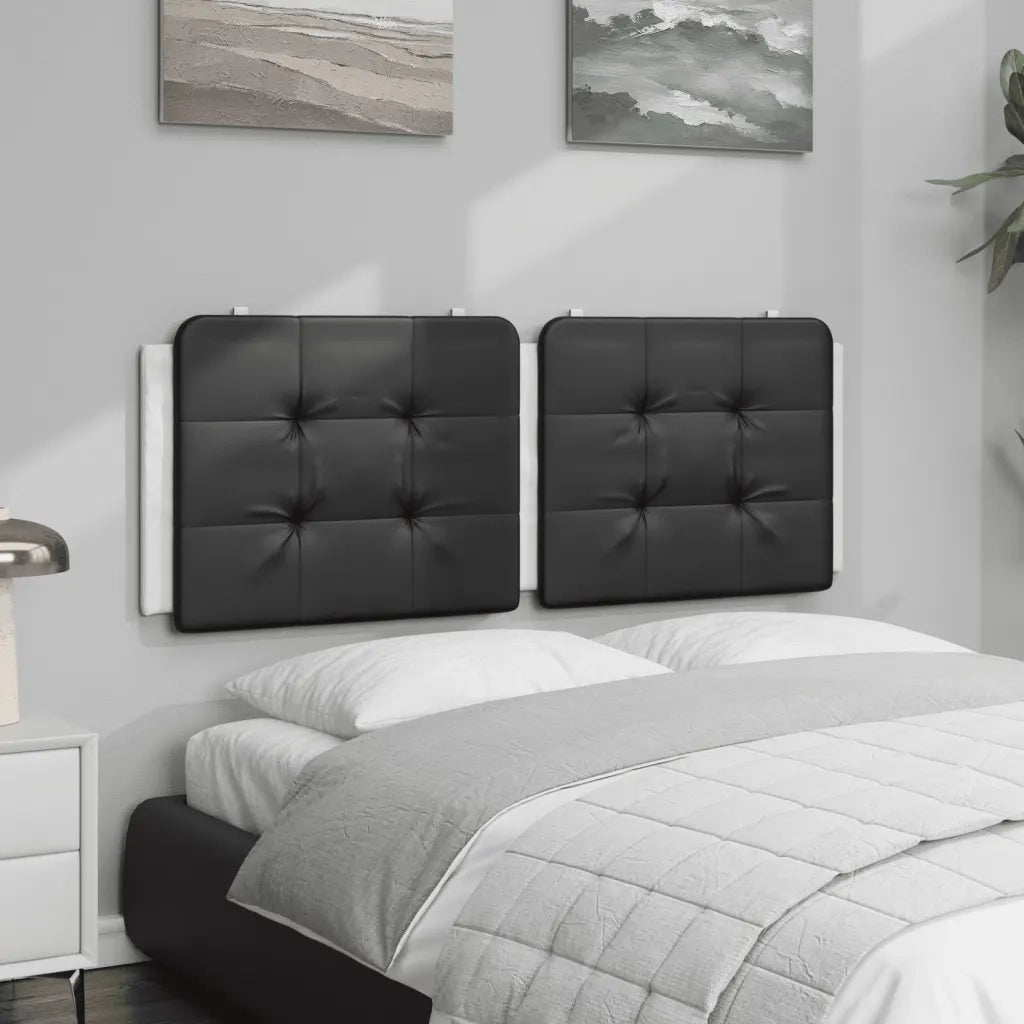 Cuscino Testiera Zadar Nero e Bianco 140 cm in Similpelle CFW8910464