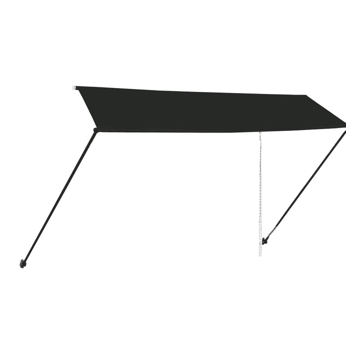 Tenda da Sole Retrattile con LED 350x150 cm Antracite 145919
