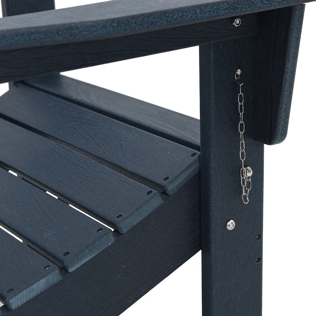 Sedia Adirondack Pieghevole Blu navy 80,5 x 74,5 x 92 cm HDPE 42006618