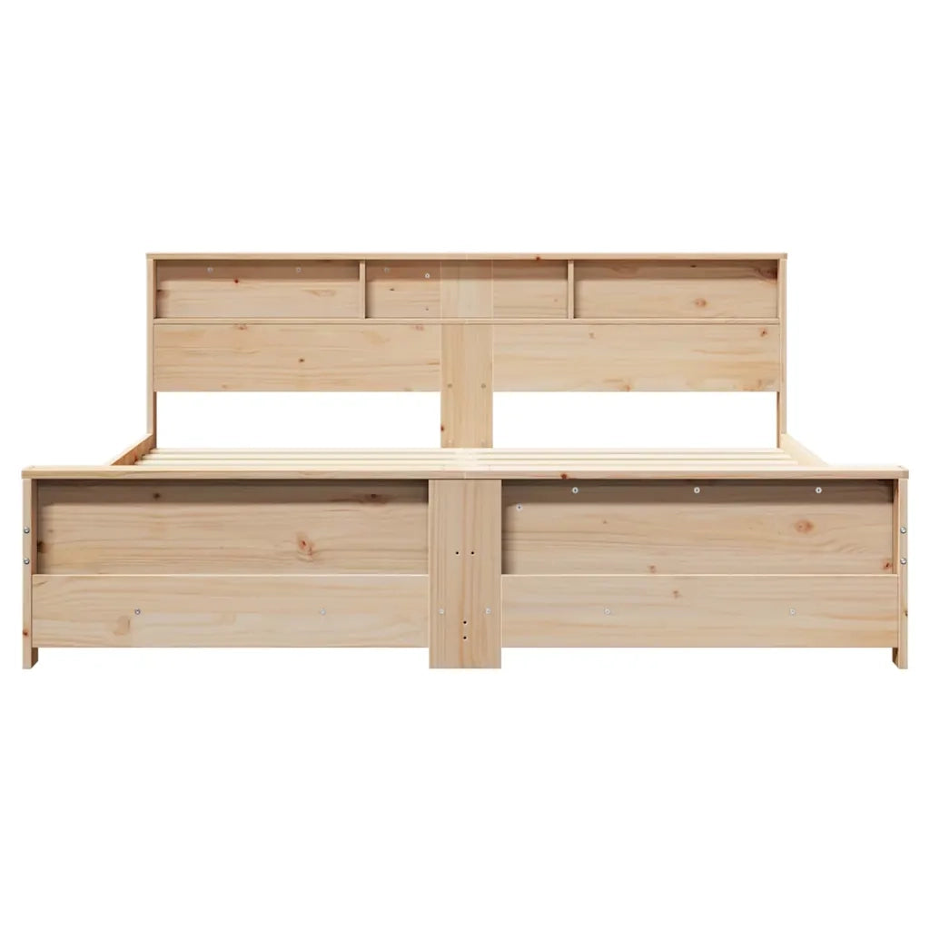 vidaXL Struttura del letto Marrone 180 x 200 cm Legno di pino massello
