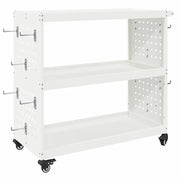 Carrello per Attrezzi con lo scaffale Bianco 75 x 35 x 73 cm CFW6345891