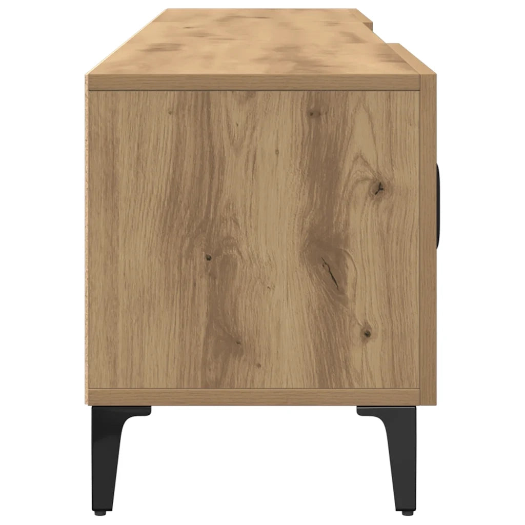Mobile TV-Credenza per TV-Console TV Rovere Artigianale 180x31,5x40cm in Legno Multistrato