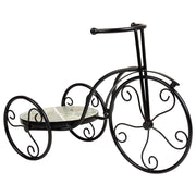 Supporto bici in mosaico Verde chiaro e ferro battuto 53x23,5x36h