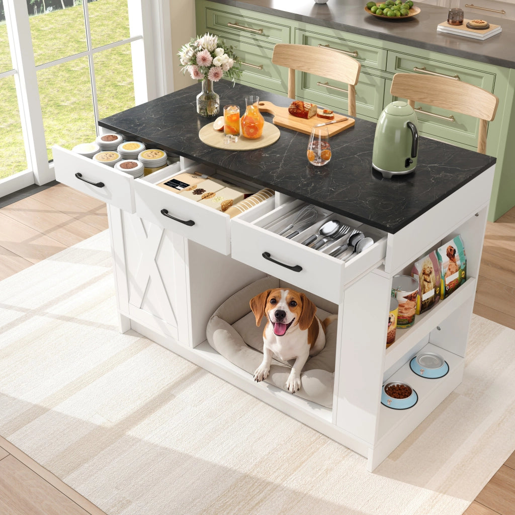 Mobile cucina con cassetti ¨C Minimal ¨C Bianco 120x60x90cm