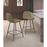 Set di 2 Sgabelli in similpelle Brigitte 42cm X 52cm H 93cm Stones