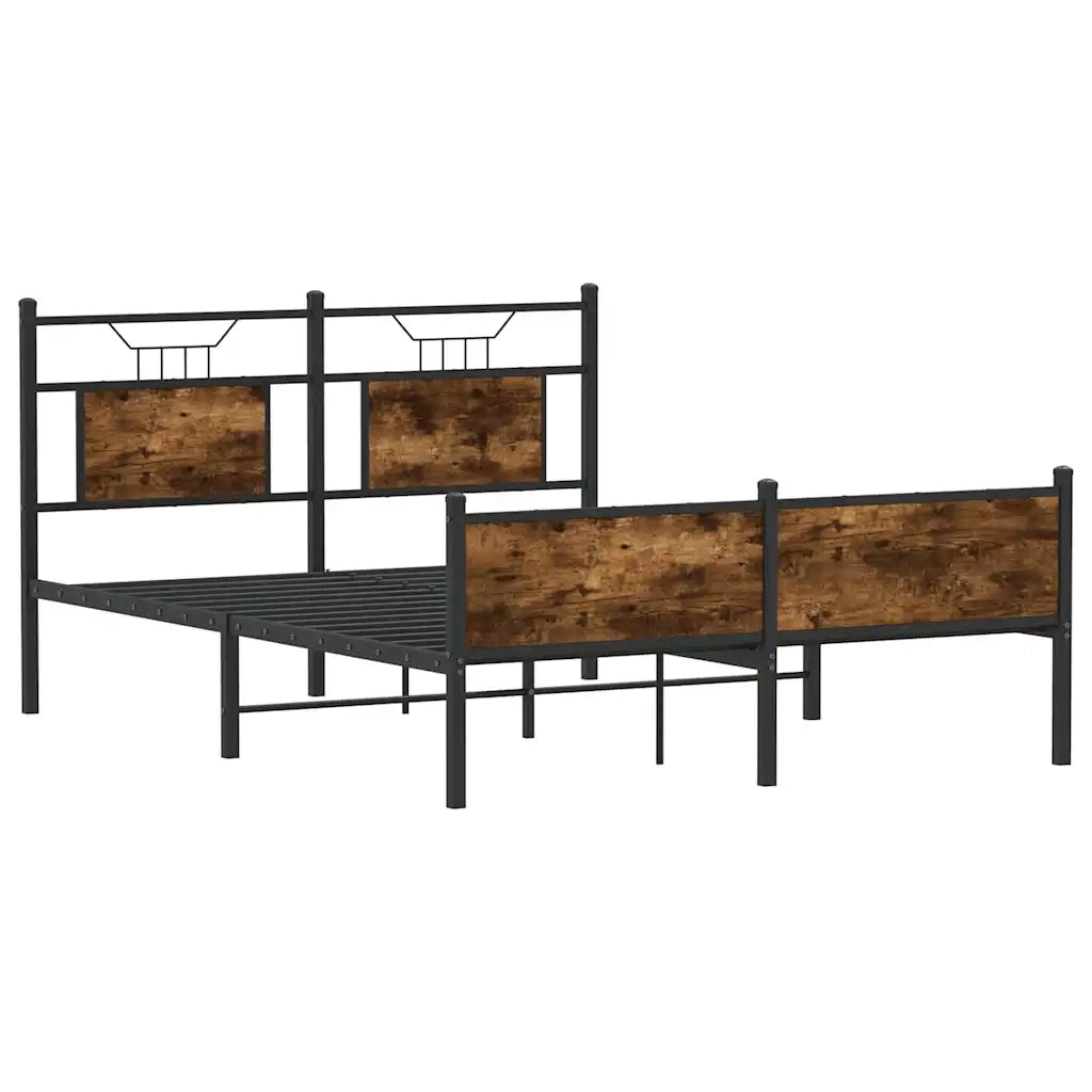 Giroletto senza Materasso Rovere Fumo 140x200 cm in Truciolato 4106927
