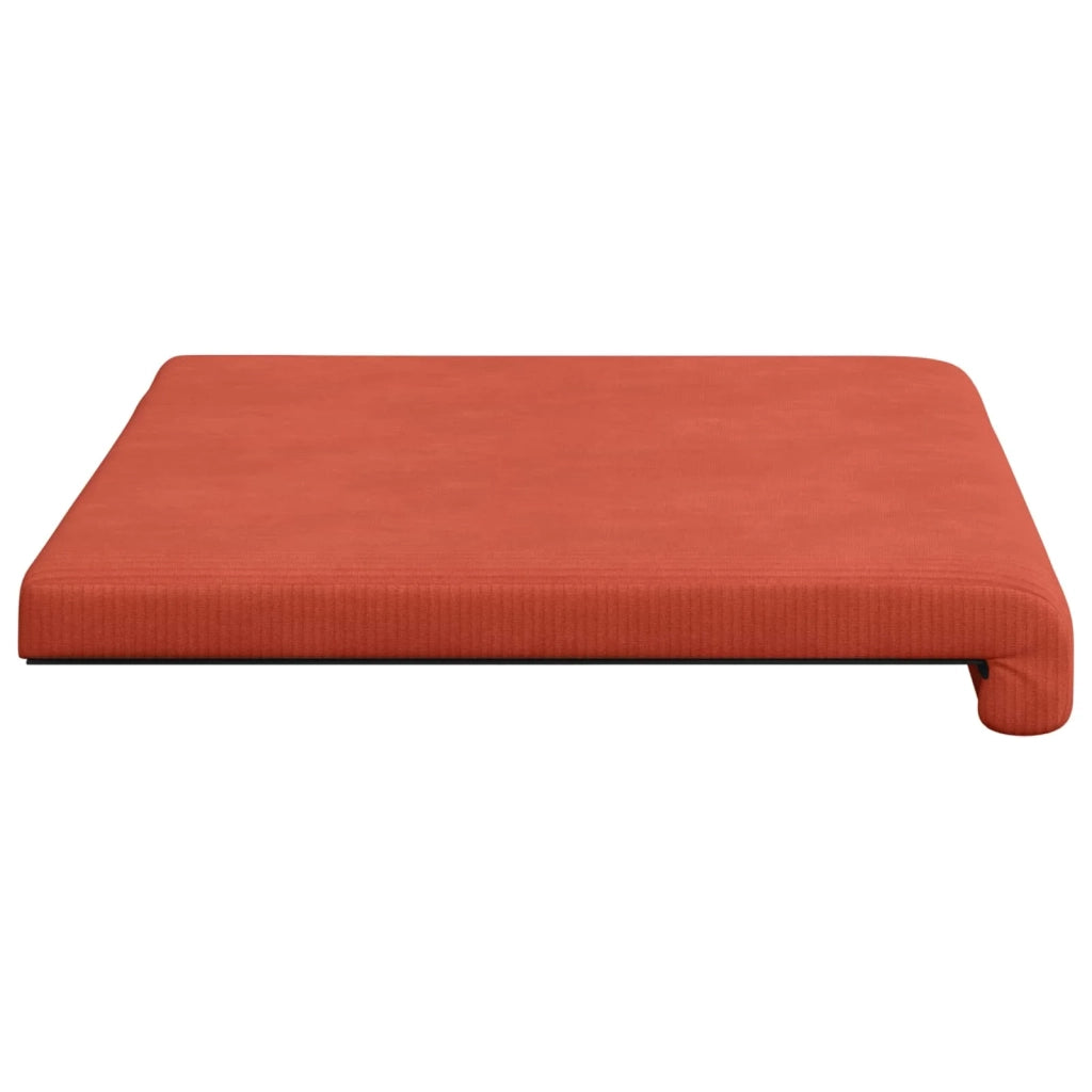 Cuscino per panchina corduroy Rosso Arancio Profondità 35 cm 42043218