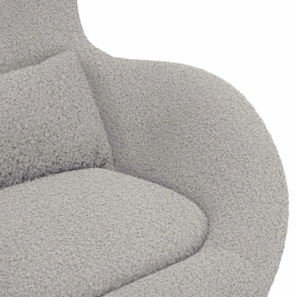 Divano Sedia-Poltrona uovo Grigio chiaro 63 x 73 x 90 cm Tessuto 189472