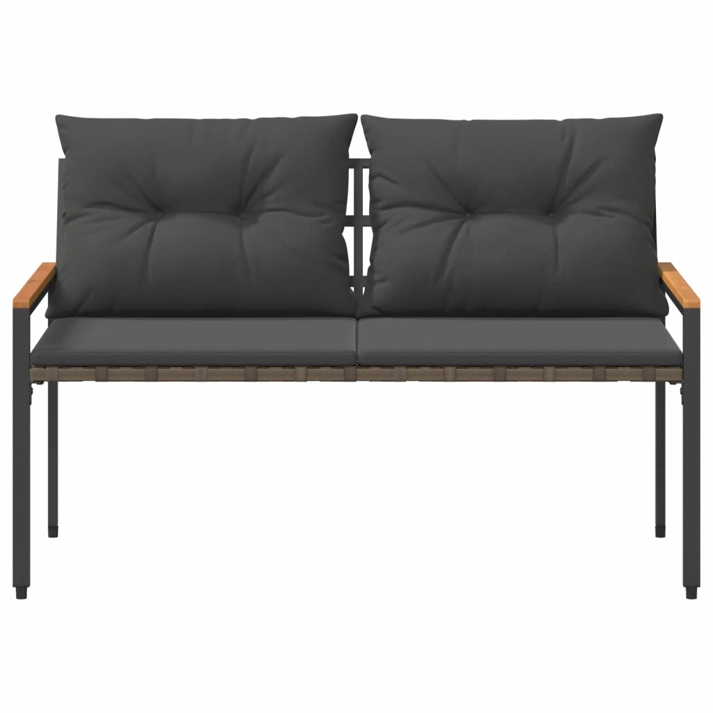 Panchina da esterno 2 -Seater 116 x 67,5 x 72 cm polyrattan 42025366