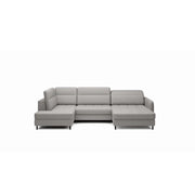 Divano ad angolo convertibile BERTHO 306 cm grigio – Angolo destro con baule