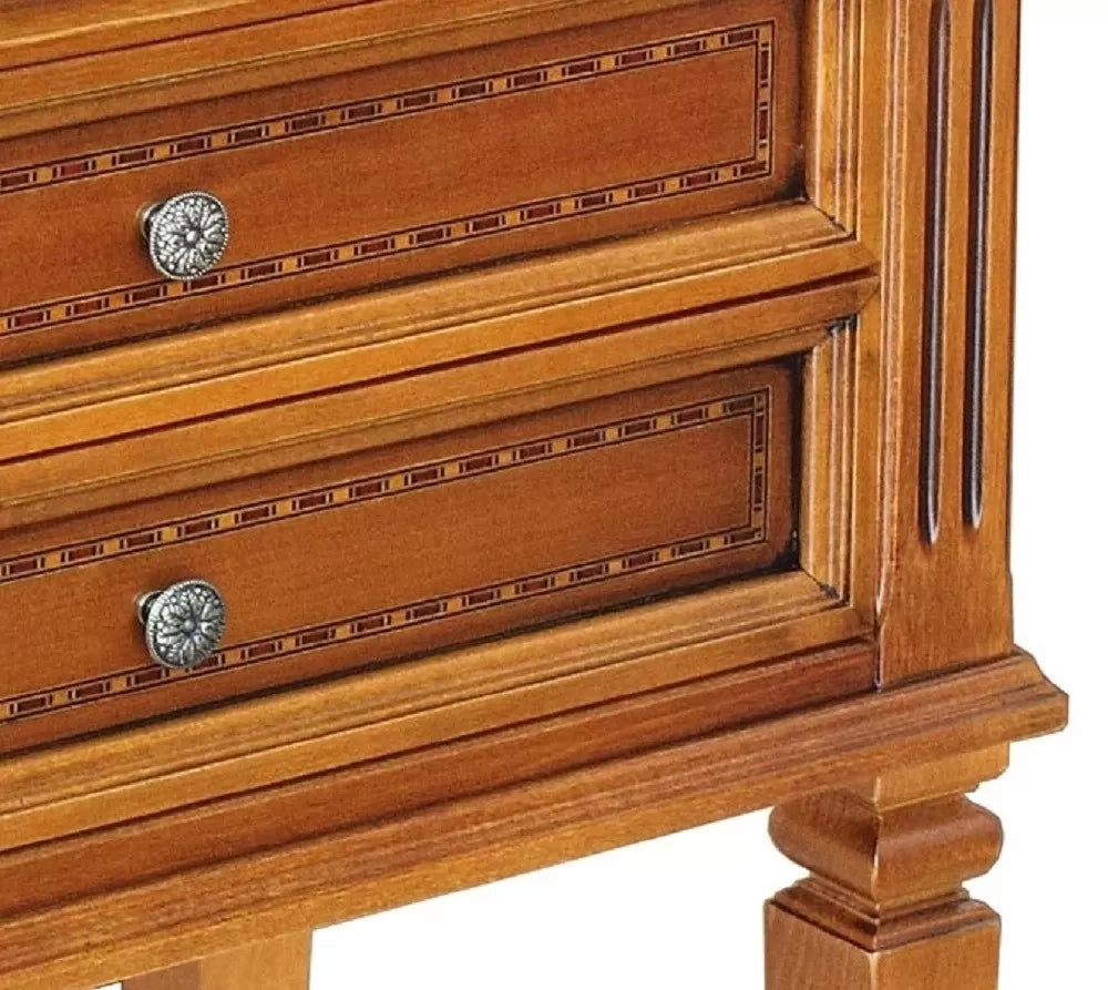 Porta telefono classico in legno 2 cassetti finitura bassano l.60 p.37 h.80 - Mobili 2G