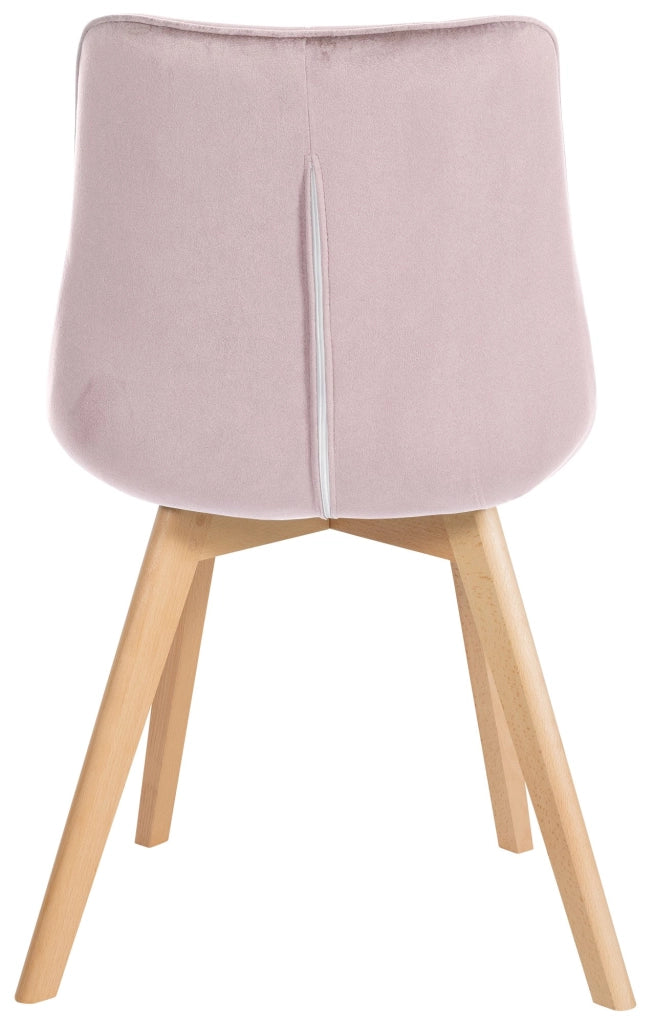 Sedia Brook Velvet rosa