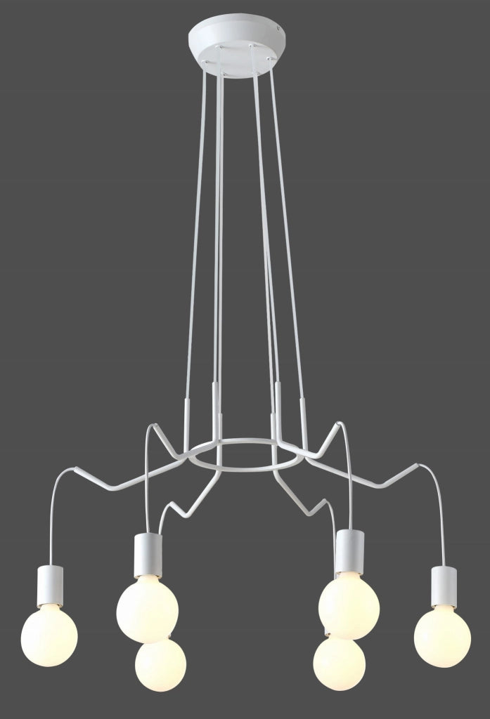 Lampadario Candellux Basso 36-71026 bianco 6xE27 metallo