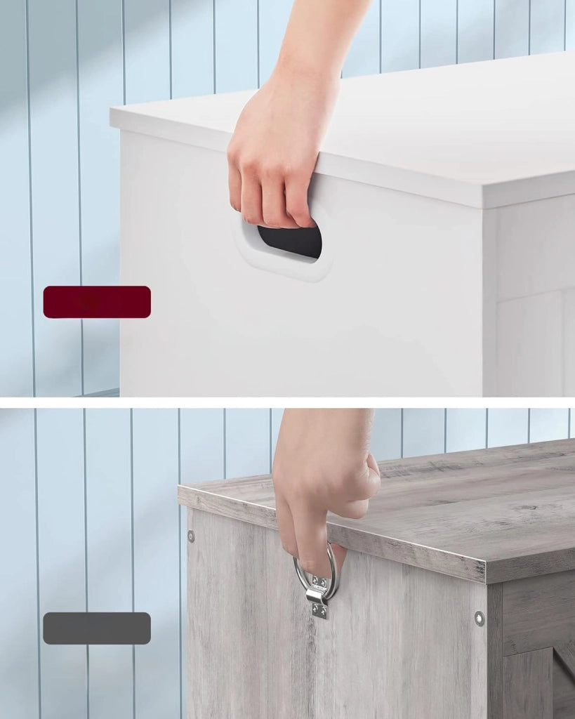 Valora CASSETTIERA CON SEDUTA Cassettiera portaoggetti in truciolato bianco