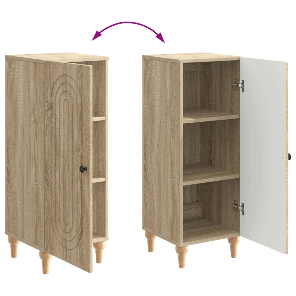Credenza Rovere Sonoma 33 x 34,5 x 90 cm Legno ingegnerizzato