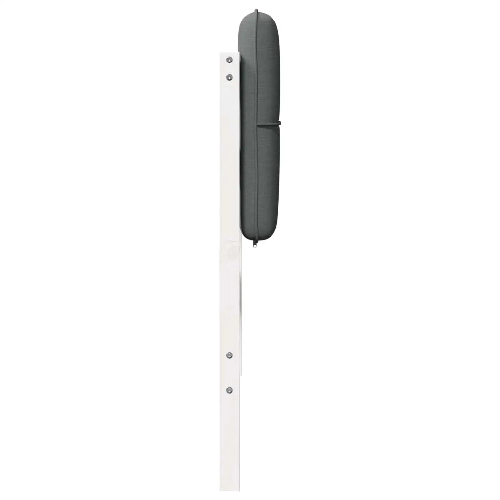 Testiera imbottita Bianco e grigio chiaro 140 cm Pino massello 880127