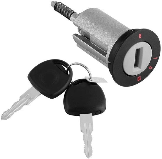 Kit di sostituzione per interruttore di accensione - Adatto per Astra/Corsa/Meriva/Tigra/Combo - Incluso 2 chiavi - Materiale metallico - 185g - Interruttore di avviamento