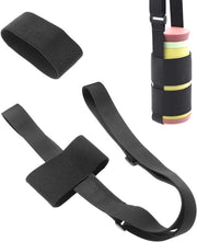 Supporto per contenitore di acqua - Regolabile - In nylon - Nero - Accessorio all'aperto - 2,5 x 82 cm - Un pezzo - Cinghia per contenitore di acqua