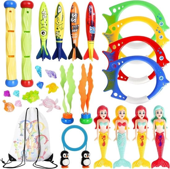Set di divertimenti acquatici per bambini con 28 pezzi - Piaceri estivi per bambini da 3 a 12 anni