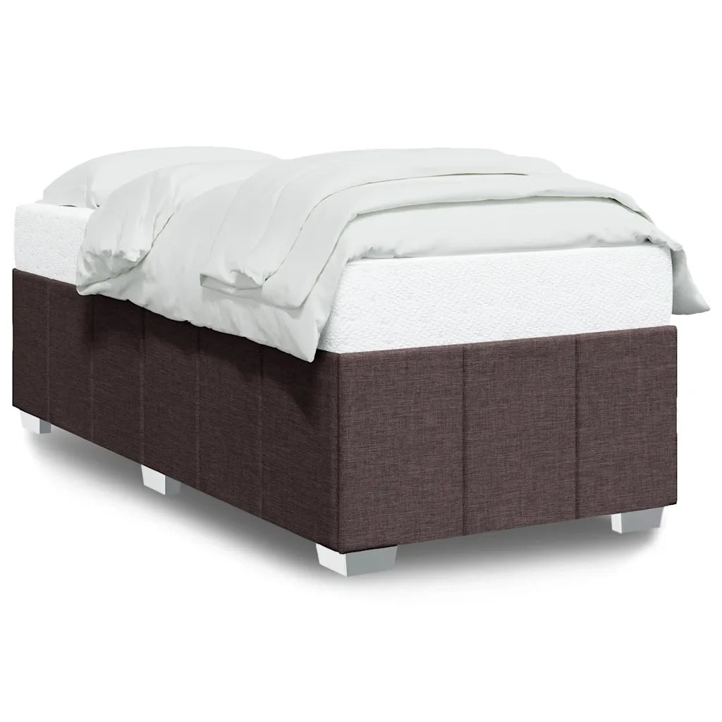 Giroletto senza Materasso Marrone Scuro 90x200 cm Tessuto