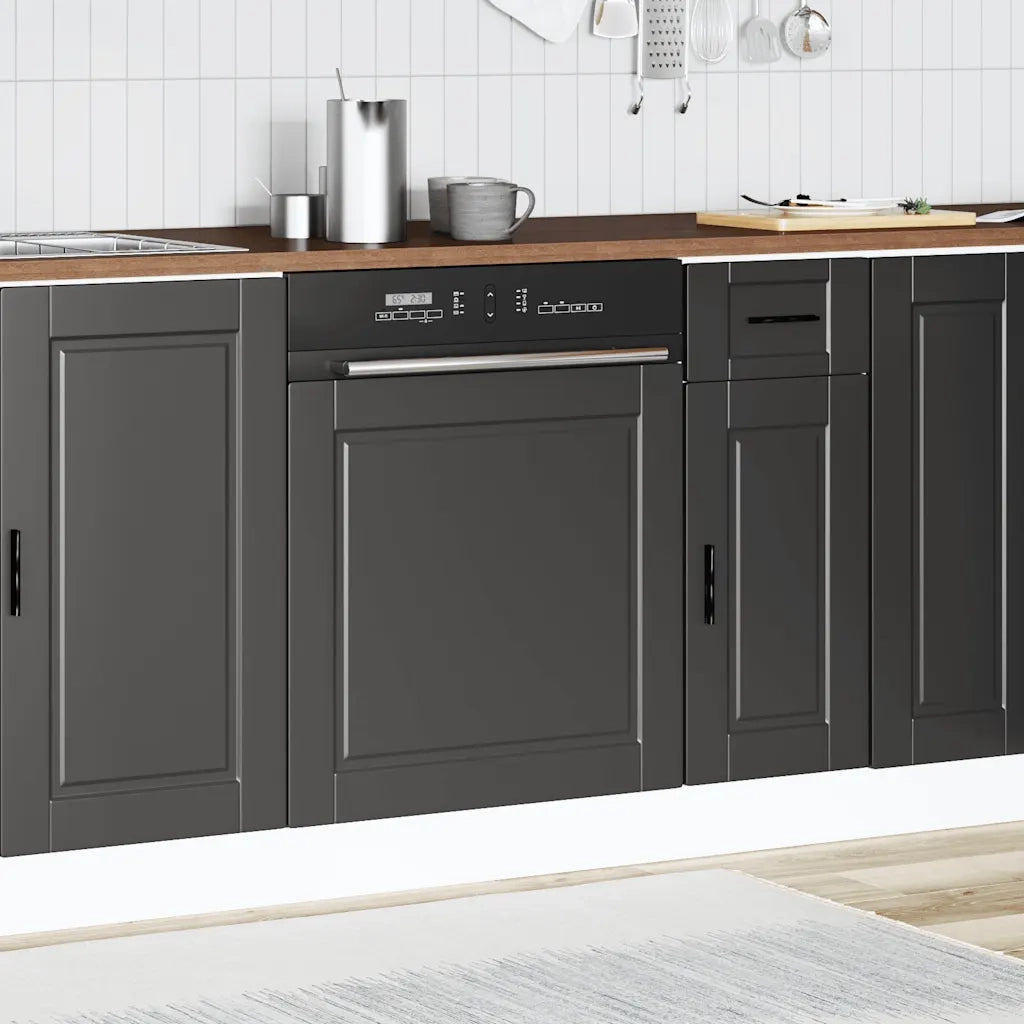 Pannello Lavastoviglie Porto Nero 60x1,5x57 cm in Truciolato 854138