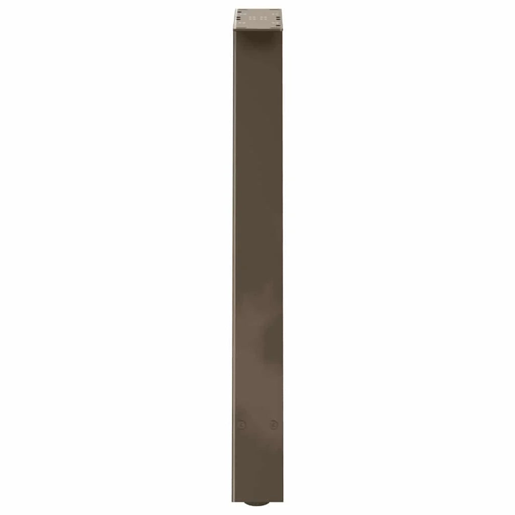 Set di 2 gambe per tavolo da pranzo a forma di A robuste e regolabili 60 x 72-73 cm design moderno acciaio nero 02_0057128
