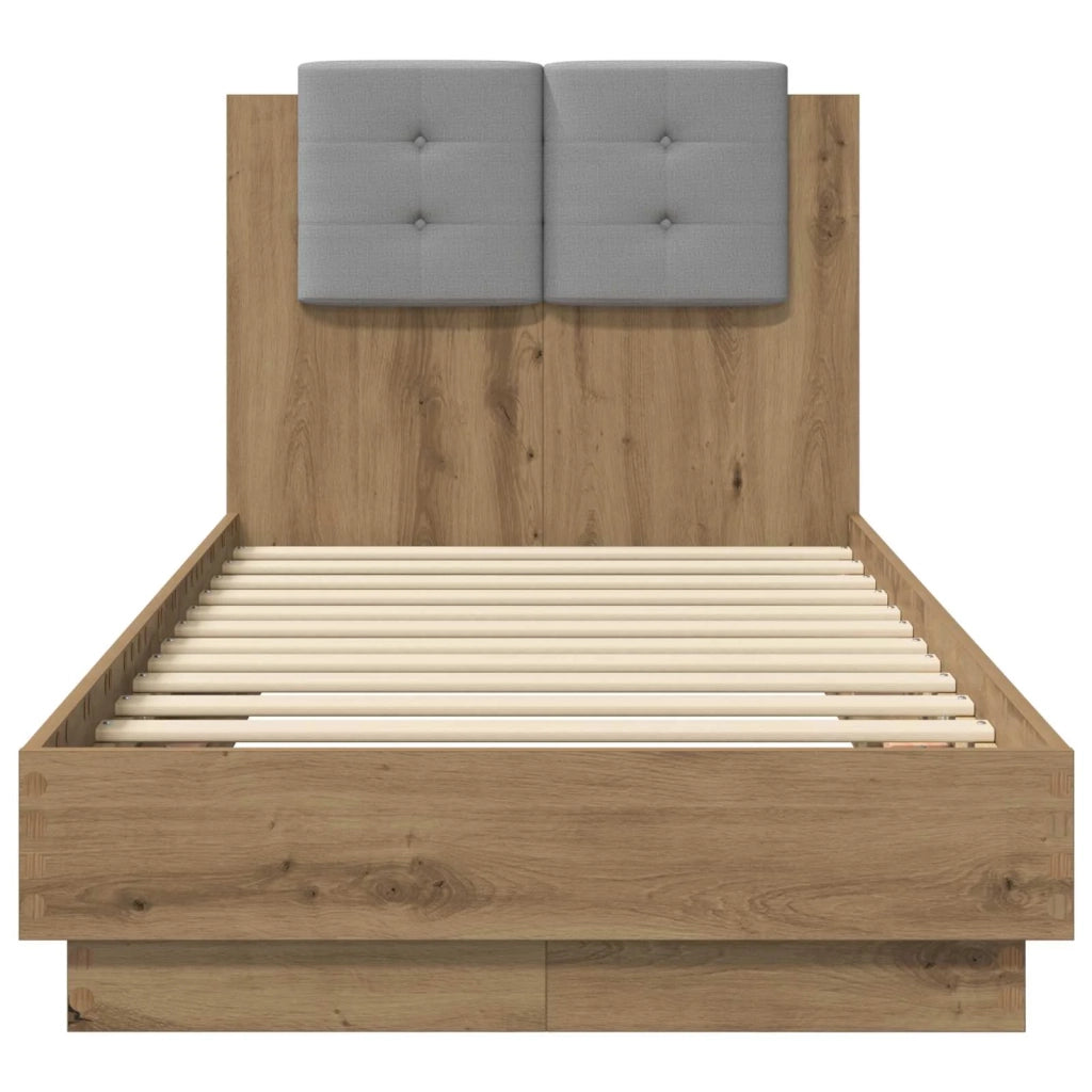 Struttura letto con testata Rovere Artigianale 80 x 200 cm 3429580