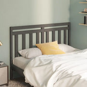 Testiera per Letto-Testata-Testiera Decorativa Grigia 146x4x100 cm Legno Massello di Pino 987778