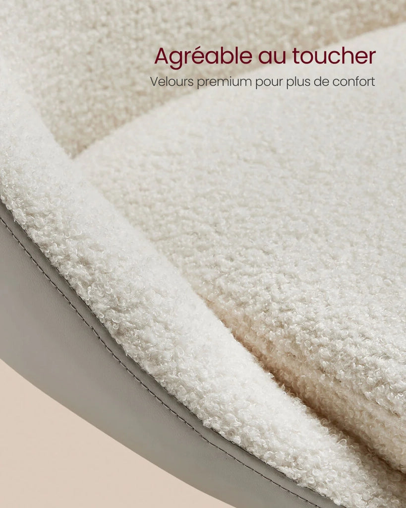 Set di 2 sgabelli da bar sedie da cucina regolabili in altezza girevoli a 360° con schienale base e poggiapiedi acciaio per bancone bar sala da pranzo bianco crema 12_0007709