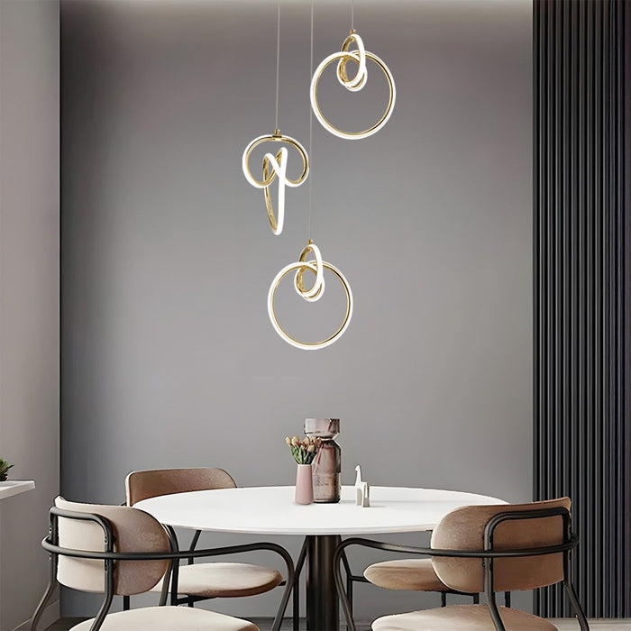 Lampada A Sospensione Led G072-3cpr Gold