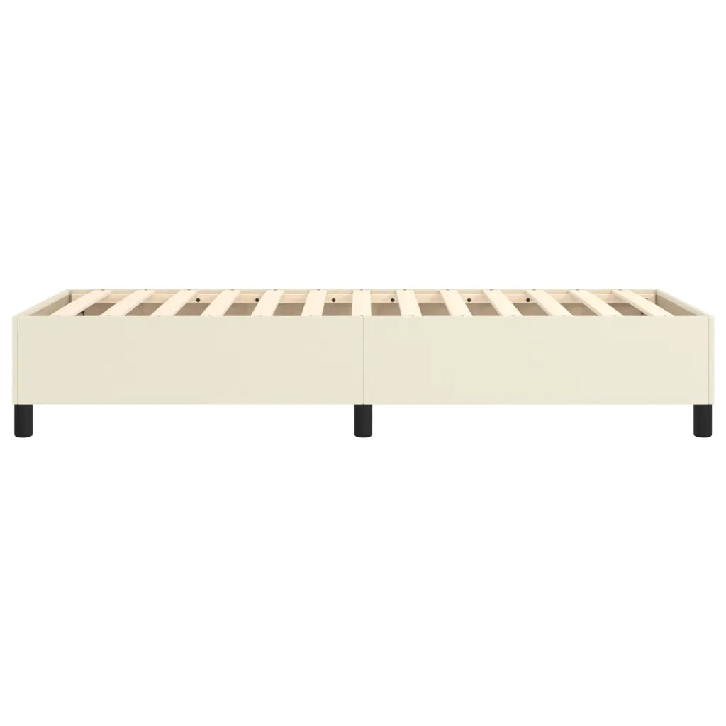 Struttura Letto a Rete a Molle Crema 90x190 cm in Similpelle 3121019