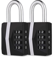Combinazione di Chiusura, Cassetto di Chiusura Resistente, [Versione Aggiornata] Cassetto di Chiusura con Numeri Bianchi, Chiusura di Cassetto, Chiusura di Cassetto per Cantina, Cassetto di Chiusura con Numeri 4 Numeri (2 Pezzi, Nero)