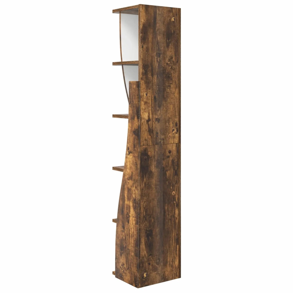 Mobile angolare 27,5x27x140cm Legno ingegnerizzato Rovere fumé 889870