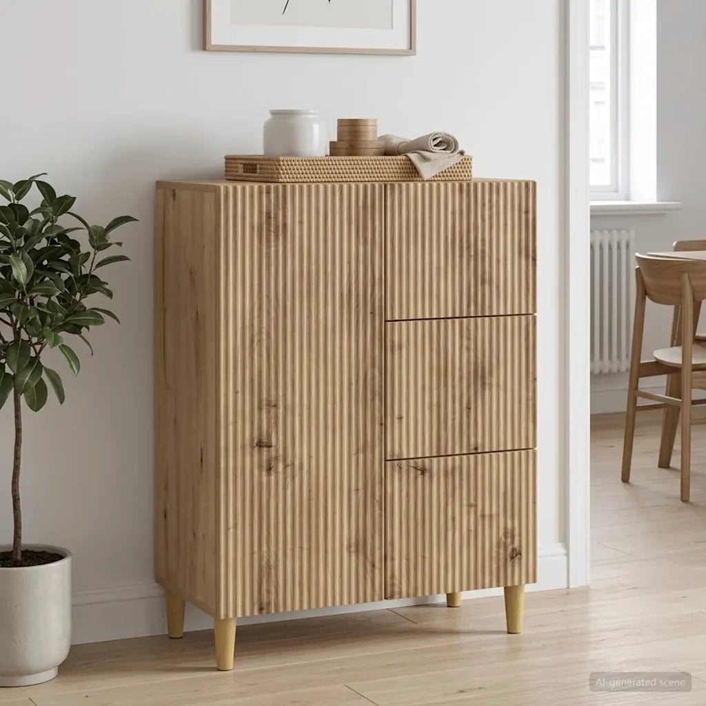 Credenza con cassetto Rovere Artigianale 66 x 34,5 x 90 cm 894634