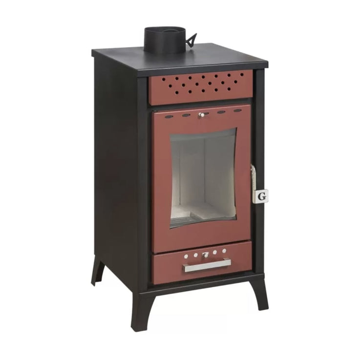 STUFA A LEGNA OLGA      POTENZA 15 KW L45,5XP48,5XH91 Nero