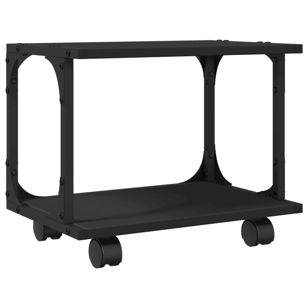 Supporto per Stampante 2 Livelli Nero 41x28x33,5 cm Multistrato 842271
