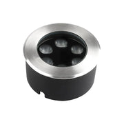 Faretto LED Segnapasso Rotondo da Incasso 6W Calpestabile Silver 4000K IP67