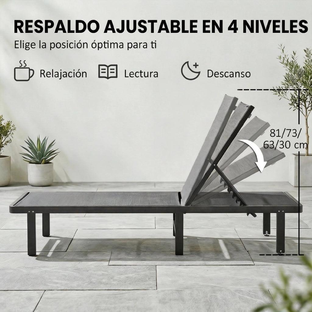 Poltrona reclinabile con ruote ¨C zephmum ¨C tessuto grigio