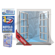 Trade Shop - Zanzariera Porta A Strappo Due Veli Zanzariere Finestre Bianca 150x180 -