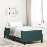Struttura del letto Verde Scuro 90 x 200 cm Tessuto