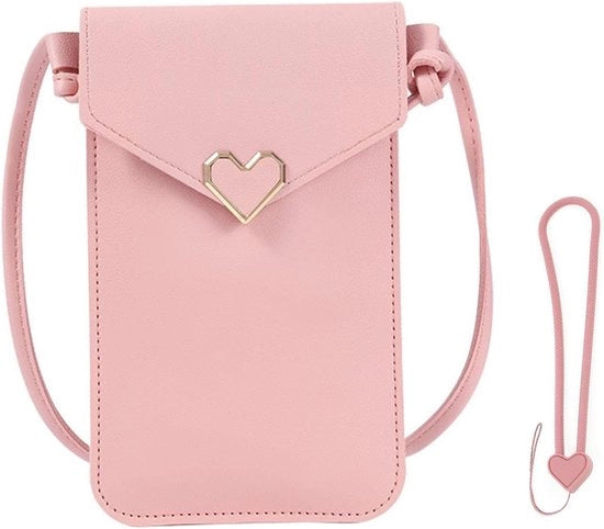 Borsa portafoto in pelle PU - rosa - 1 pezzo - Portatile - Ragazze