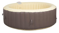 Vasca Idromassaggio da Esterno Gonfiabile Riscaldata 4-6 Posti Ø208x65 cm Ease.Zone Marrone
