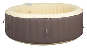 Vasca Idromassaggio da Esterno Gonfiabile Riscaldata 4-6 Posti Ø208x65 cm Ease.Zone Marrone